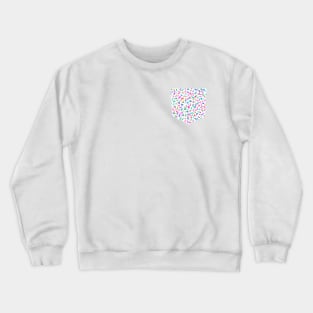 Pocket - Minimal Flower Petals Pink Crewneck Sweatshirt